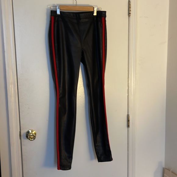BLANKNYC pleather pants with red tripe on side like New - Picture 3 of 15